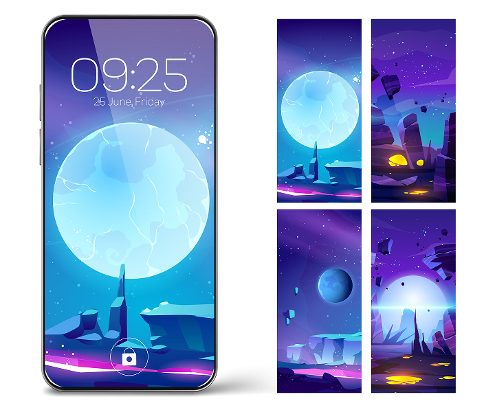 mobile app illustrations